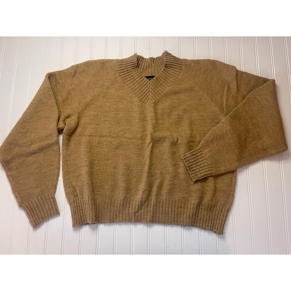 Banana Republic Alpaca Wool Blend Tan Sweater Size Womens Large